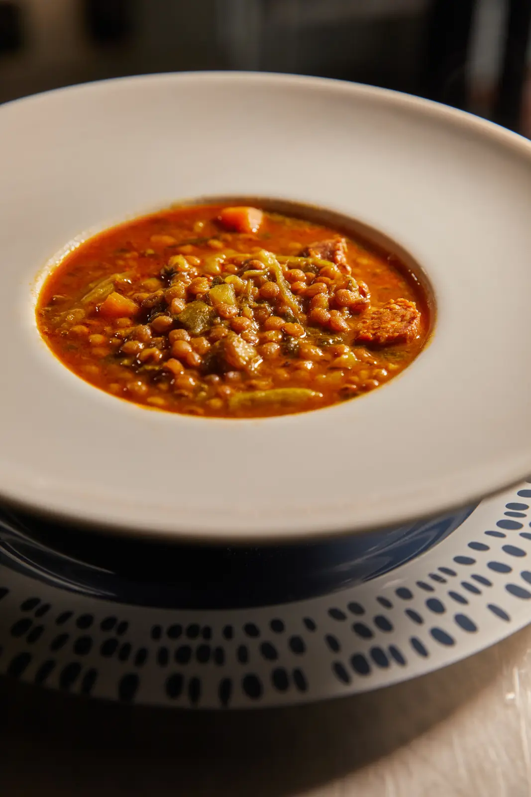 Plato de lentejas de La Casa de las Comidas